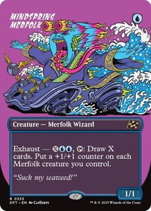 Mindspring Merfolk (Borderless) #335 - Aetherdrift