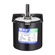 Permanent Magnet Synchronous Gear Motor 80RPM 110V 18W 50/60Hz CW/CCW AC Motor