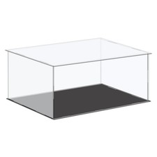 Acrylic Display Case Plastic Box Cube Storage Box Clear 36x26x15.5cm