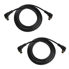 DC Extension Cable 2.1mm x 5.5mm L Type Male to Male Plug 22 AWG 1M 2 PCS