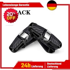 2PCS Brillenhalter Sonnenbrillen Brillenhalterung Tickets Clip Auto Sonnenblende