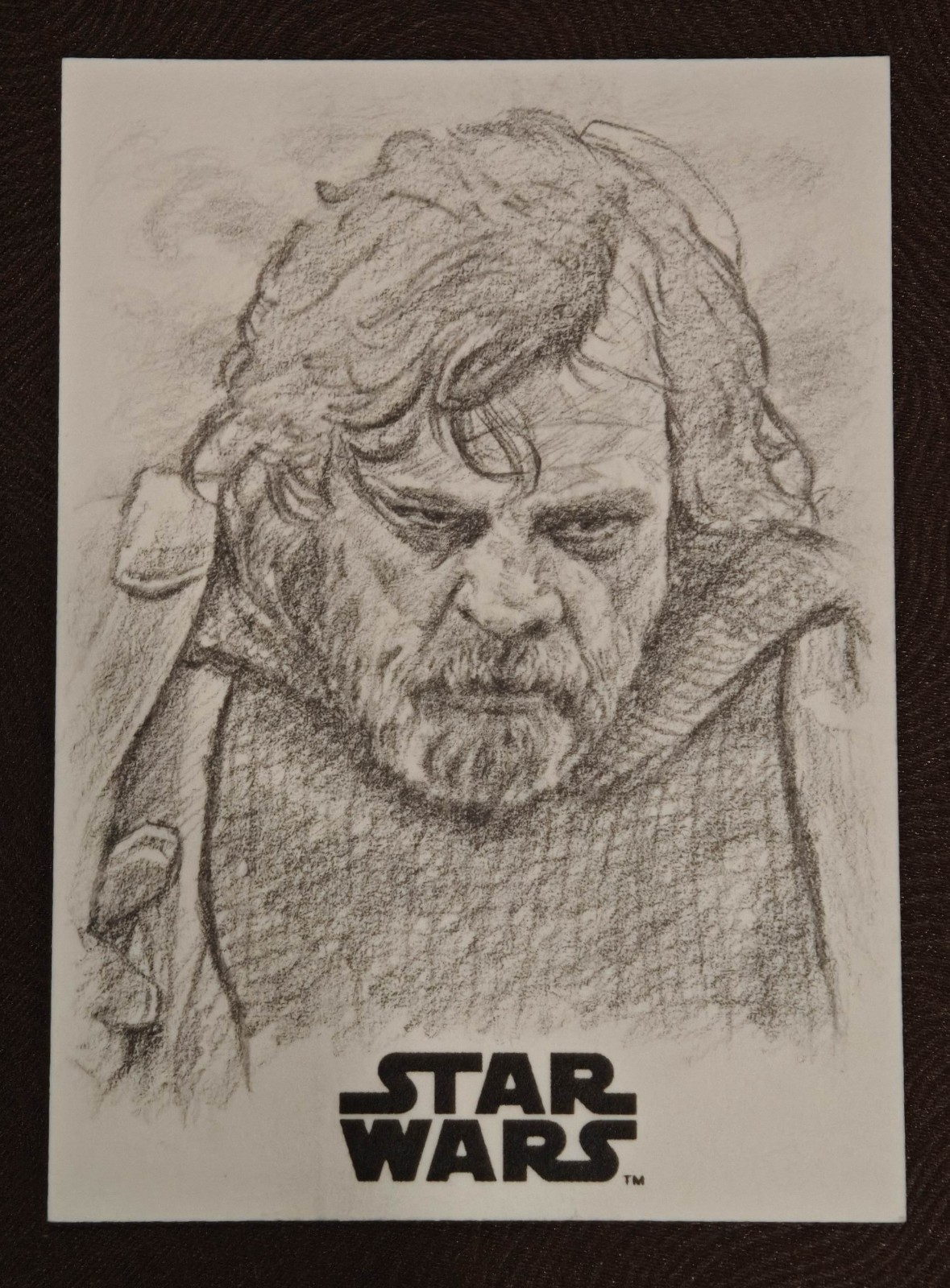Topps Star Wars Luke Skywalker 1/1 Sketch Dan Bergren