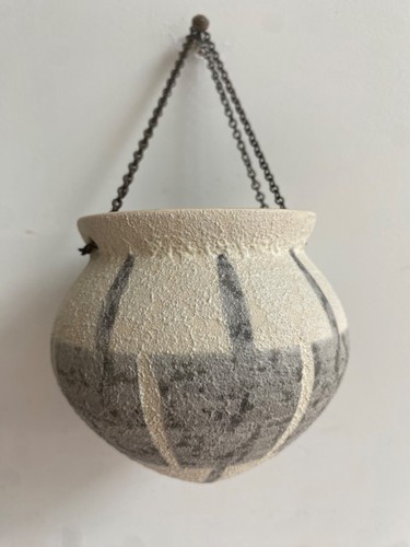 Vaso/piantana da appendere vintage llkra Edelkeramik Germania Ovest MCM - Foto 8 di 11