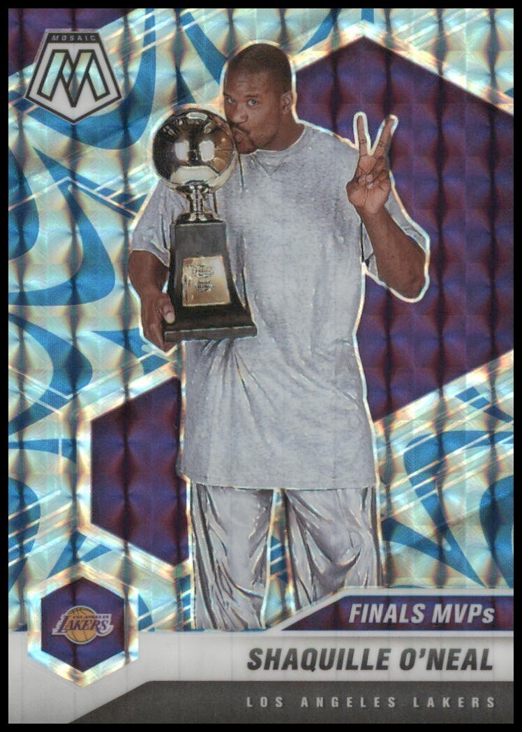 2020-21 Mosaic Basketball Shaquille O'Neal Finals MVP Blue