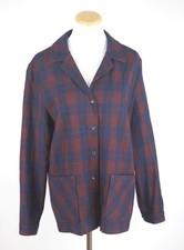 Vintage Pendleton Knockabouts Women's Wool 49er Plaid Jacket Made In USA 1950's