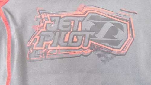 JET PILOT JP14522-10-RED MR CORPO SHORT SLEEVE YOUTH RASH SHIRT 10 RED/ GREY - Picture 2 of 8