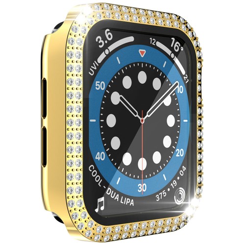 Funda Bling Diamond + protector de pantalla para accesorios del Apple Watch 6 5 4 3 2 1 - Imagen 50 de 76