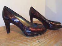 Stuart Weitzman For Russell Bromley Bond Street London Patent Tortoise Shell Uk3 Stuart Weitzman For Russell Bromley Bond Street London Patent Tortoise Shell Uk3