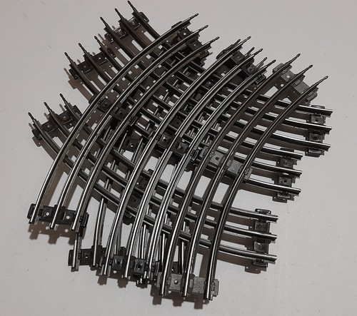 Vintage Lionel 0-27 Gauge 027 Radius Curve Train TRACK 3-Rail (8 pcs) - Picture 3 of 5