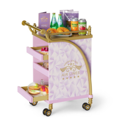 American Girl Truly Me Air Lines Cart Set Food Service NEW in BOX