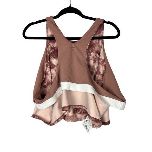 ATHLETA Conscious Crop Printed Sports Bra Size 3X D-DD Splotchy Powervita NWT - Picture 7 of 11