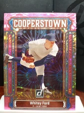 2023 Donruss Cooperstown Pink Fireworks Holo #CT10 Whitey Ford New York Yankees