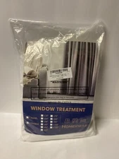 HOMEIDEAS Window Treatment Non- See- Through  Sheer   52x84 2 Panels