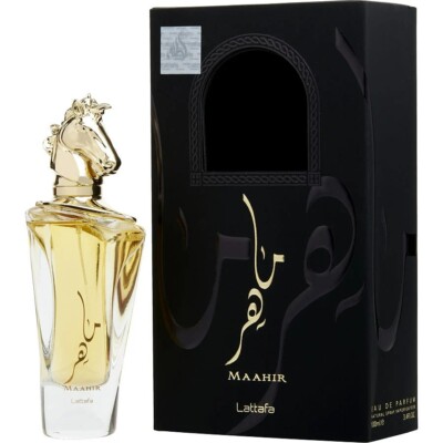 Lattafa Maahir Gold By Lattafa Eau De Parfum Spray 3.4 Oz For Unisex