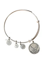 Alex and Ani Silver Tone Sister Bracelet Retired 2012 Made in USA