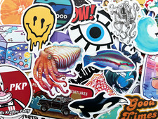 15 Random Stickers Fun Car Bottle Pack Bike Laptop Skin Lot Decals LS