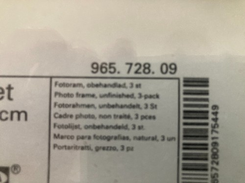 New Sealed RAKET IKEA Photo Frames x 3 Light Wood Frames. 10 x 15 cm (4 x 6") - Picture 4 of 4
