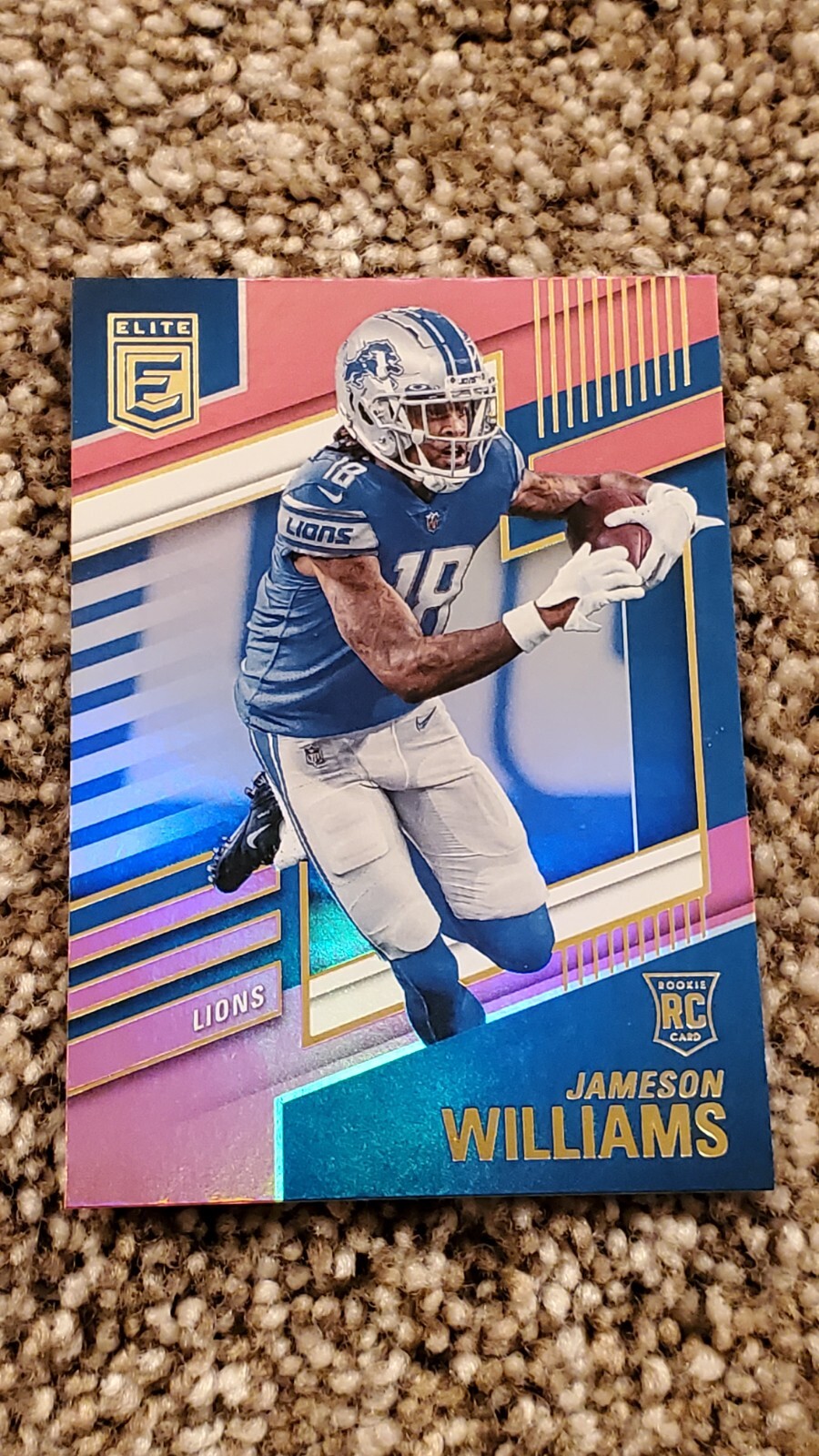 2022 Panini Donruss Elite Pink Jameson Williams #121 RC Detroit Lions