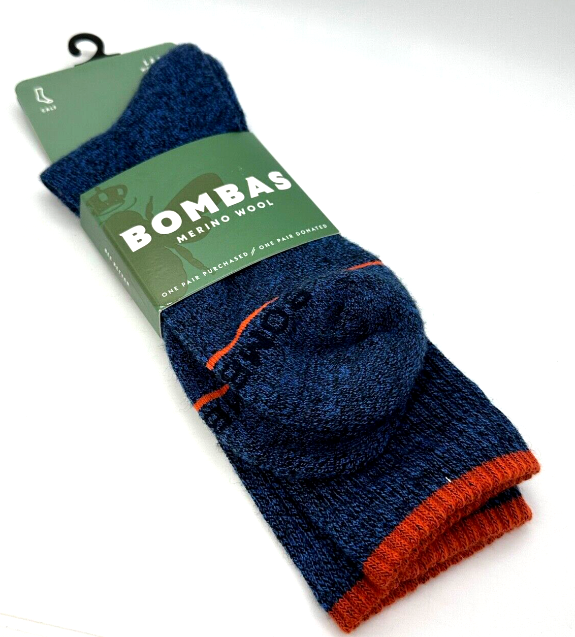 NEW Bombas MERINO WOOL Socks Large Calf UNISEX Cushioned Arch Support