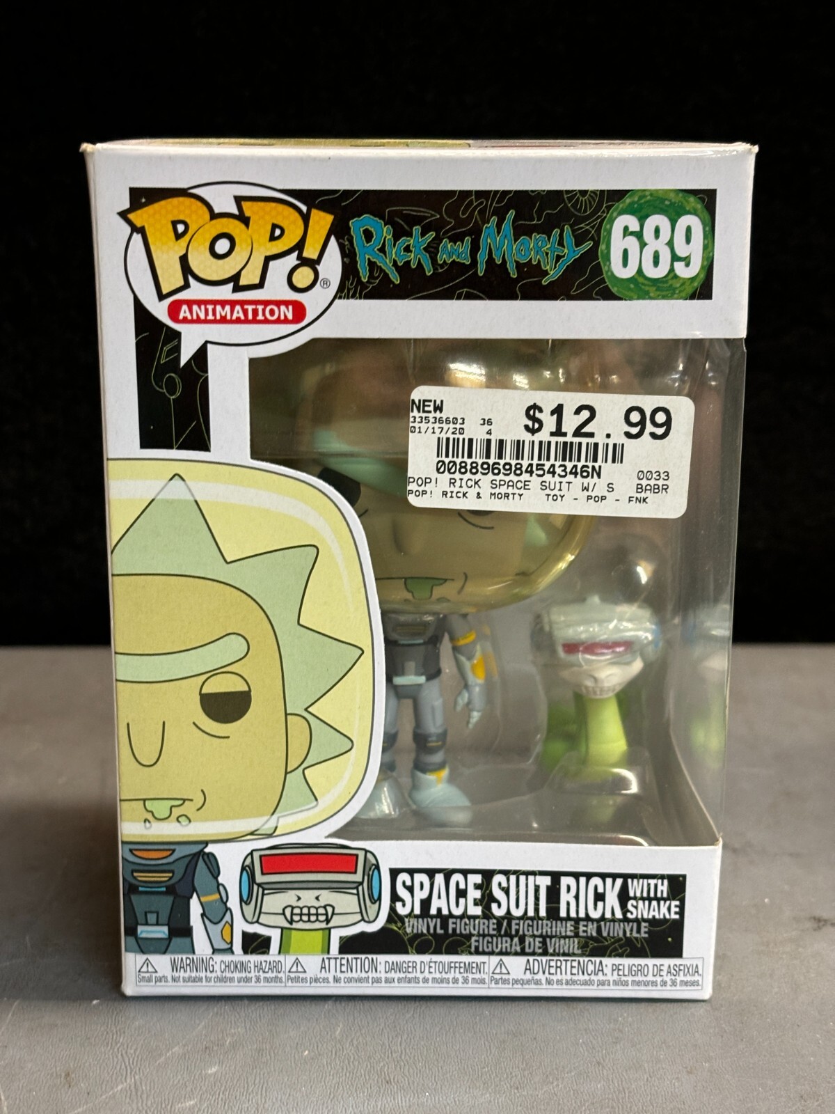 Funko Pop! Vinyl: Rick And Morty - Space Suit Rick With Snake #689