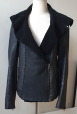 ***stunning***all Saints Nene Jack Uk12, Us8, Eu40 Black Soft Leather