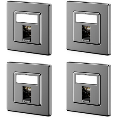 4x CAT 7 Netzwerkdose Unterputz Datendose DSL LAN Dose + 4x CAT 7 Keystone Modul