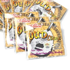 10 Sets Alice AOD12 UD OUD Strings Clear Nylon Silver-Plated Copper Alloy Wound