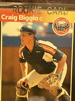 ⚾️ 1989 Donruss Craig Biggio Houston Astros RC #561 Error No