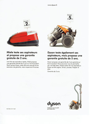 Werbung Advertising 108 2009 Dyson Staubsauger 5 Jahre Garantie