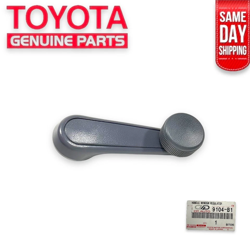 NUEVO 96 - 98 TOYOTA T100 IZQUIERDA DERECHA PUERTA VENTANA MANIVELA MANIVELA CONJUNTO LUNA NIEBLA OEM Foto 2 de 4