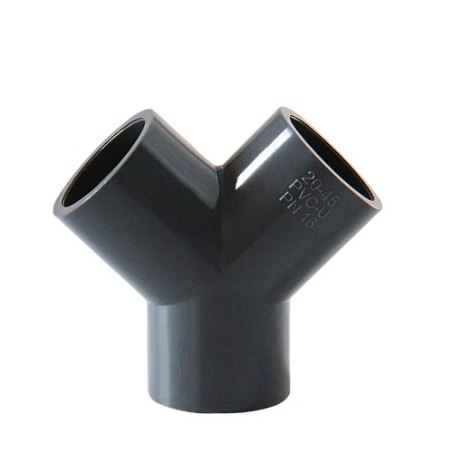 Pieza de PVC Y tubo rama de tubo rama en Y pieza estanque piscina filtro Ø50 mm / 63 mm/75 mm - Imagen 8 de 12