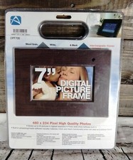 Audiovox 7" Woodgrain Digital Interchangeable Picture Frame DPF700 480x234 Pixel