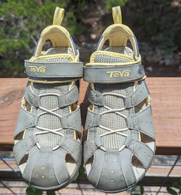しょうTEVA TEVA Olive Green DEACON #6969 Sport Sandals Womens Sz 8 Hiking