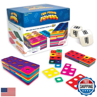 Junior Learning Ten Frame Towers Board Games