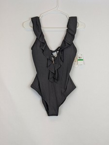 becca socialite ruffle one piece