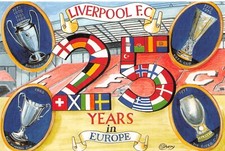 FOOTBALL GROUNDS & CLUBS  LIVERPOOL FC POSTCARD CONTINENTAL SIZE UNUSED MINT