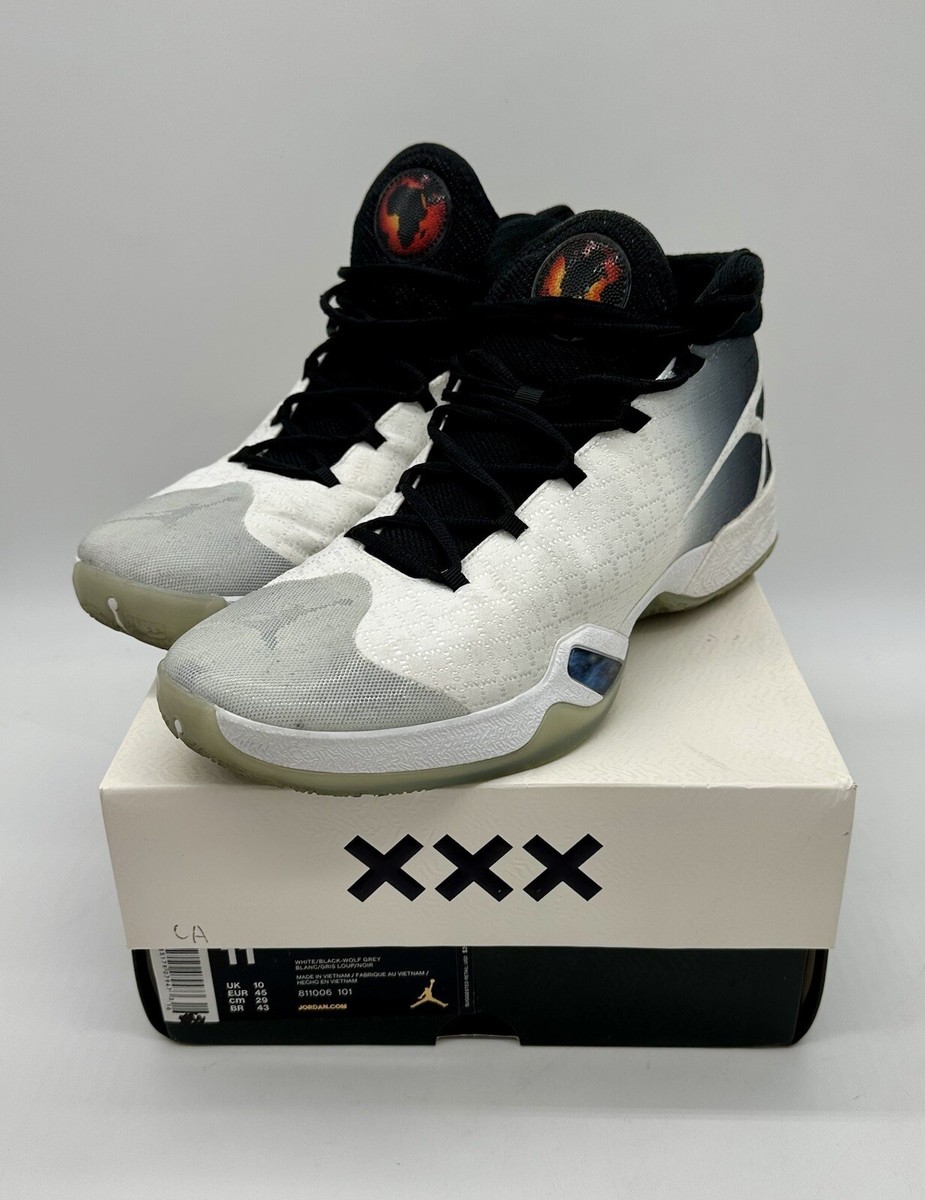 Mens Nike AIR JORDAN XXX White Wolf Grey Gray 811006-101 Mens Nike AIR JORDAN XXX White Wolf Grey Gray 811006-101