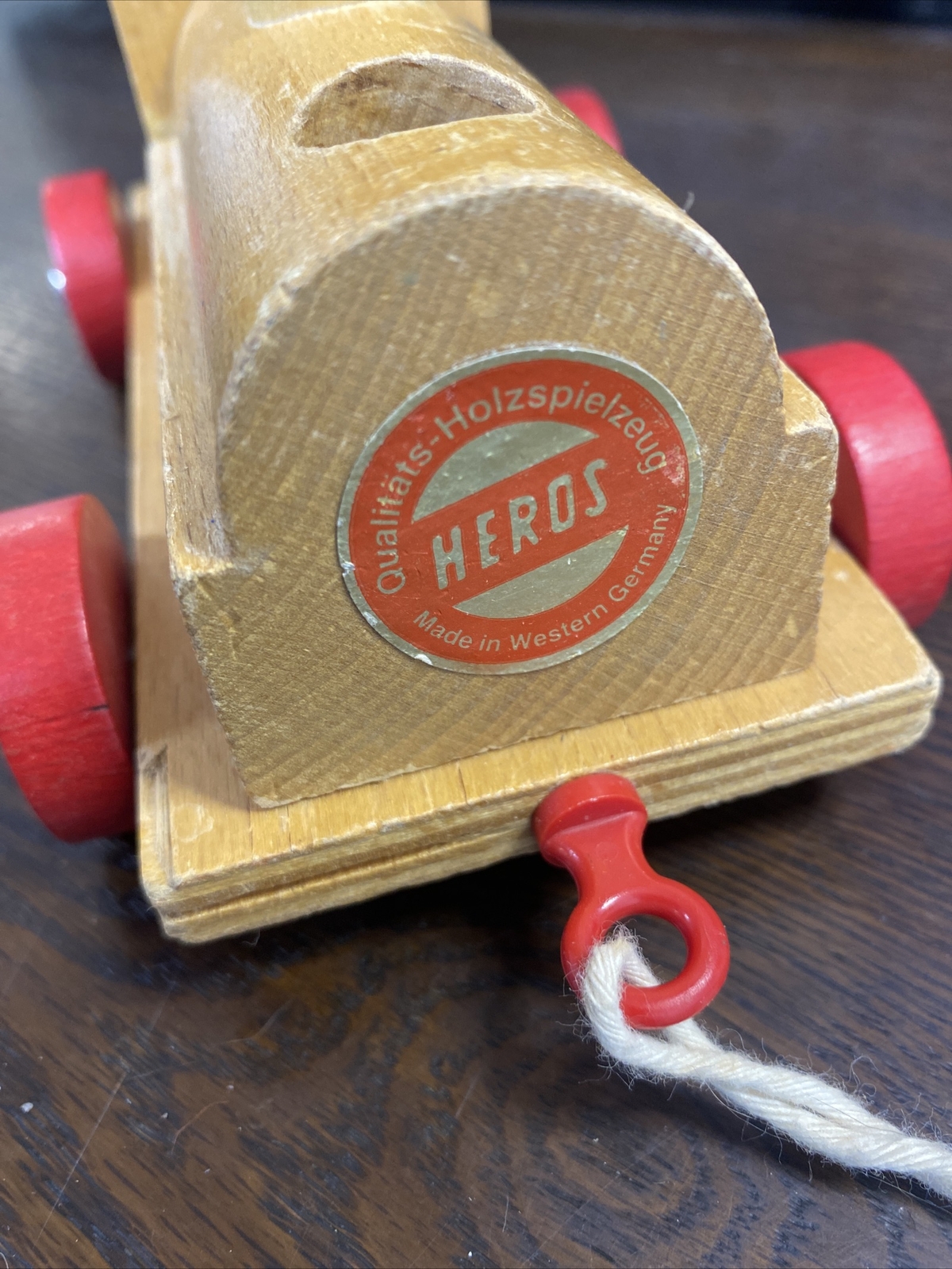 lot of 3 European toys Heros west German Wooden Train VikingPlast brio