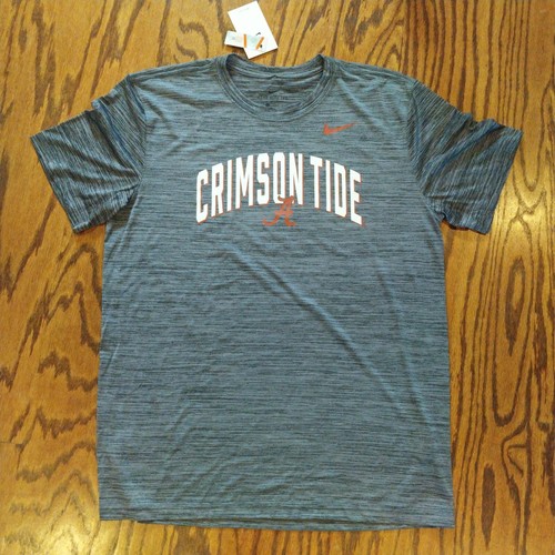 Alabama Crimson Tide Nike Dri-FIT Tee T-Shirt Men's Large Grey New w/Tags NWT