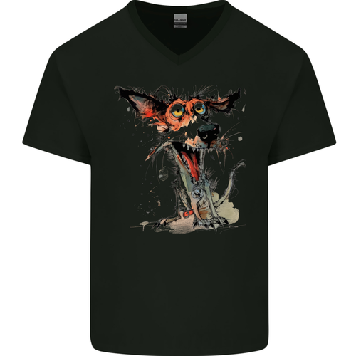 T-shirt basique pour homme COURSE Elements avec col en V Chemise d'été en coton