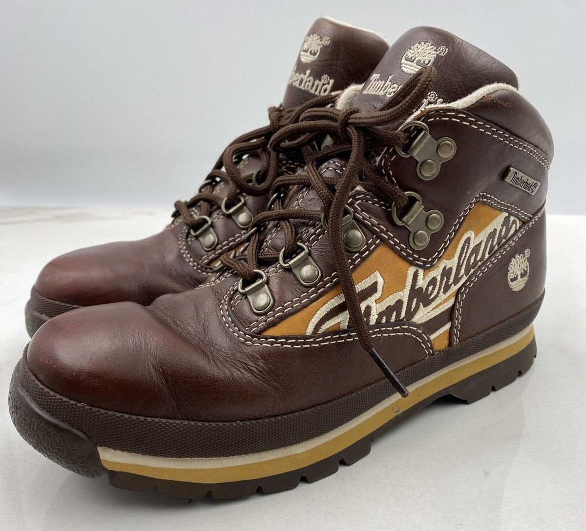 【よねこ】　Timberland ビンテージ　ブラウン　27.5 VTG Timberland Boots Womens Sz 5.5 Euro Hiker Brown Retro Leather
