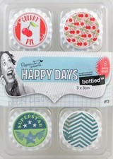6x FLASCHENVERSCHLUSS Scrapbooking Karten bas...