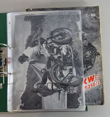 Literature and advertising material collection DKW RT 175, RT 200/2, RT 250/2 from 1953-1959