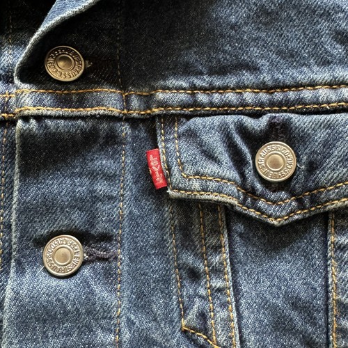 LEVI Strauss Boys Girls Denim Trucker Jacket Blue Jean Outerwear Small 57511 - Picture 6 of 8