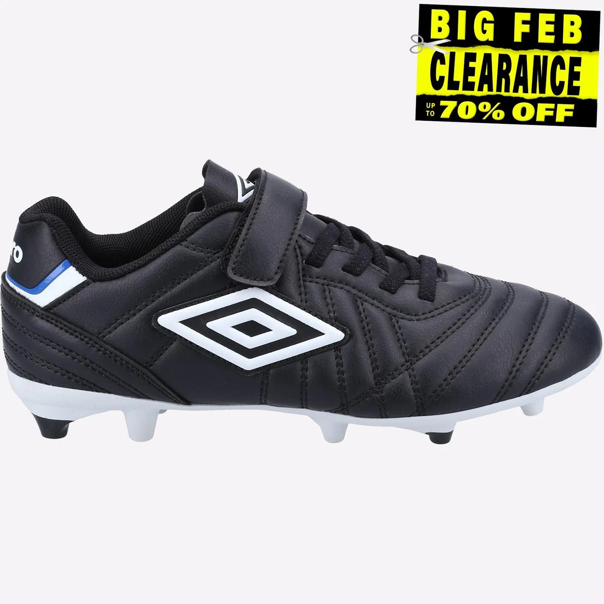 Umbro Speciali Liga Junior Firm Ground Football Soccer Boots Black