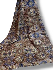 Liberty Ikat Paisley Varuna Wool Fabric Large Remnant 138 x 119cm 