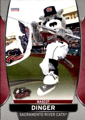 2018 Sacramento River Cats Choice #35 Dinger MASCOT - NM Baseball Card