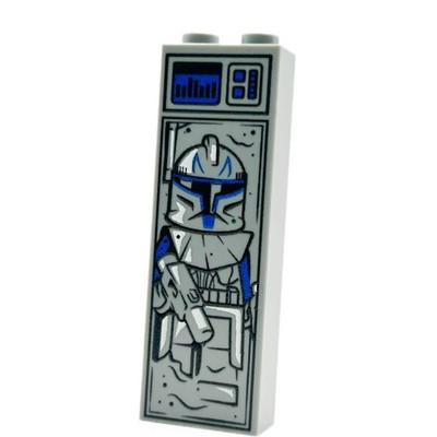 P1 Captain Rex in Carbonite (1x2x5 Brick)