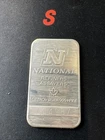 Vintage 1 Troy Oz .999 Fine Silver Bar National Refiners Ounce Rare (B)