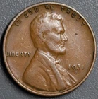 1931-S 1C LINCOLN WHEAT BRONZE CENT KM# 132 Grade:  F+  A6994